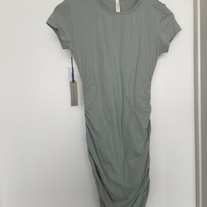 Babaton by Aritzia rouched dress. Fit: tight, mid-thigh. See photos for sizing